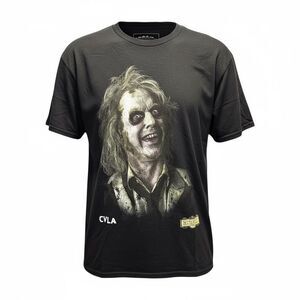 NWT Tilly's CVLA X BeetleJuice 2 Unisex Black Acid Wash Graphic T Shirt - Size M